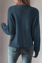 Load image into Gallery viewer, Hollow Knit Drop Shoulder Cardigan