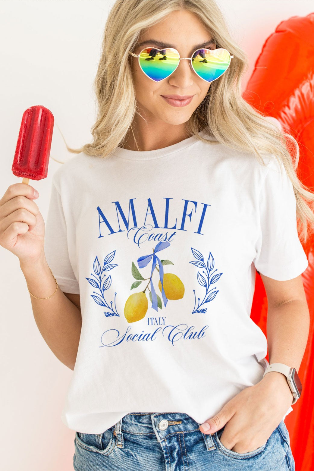 Amalfi Coast , UNISEX Round Neck Tee