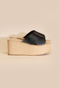 PARTNER-S RAFFIA PLATFORM SLIDES