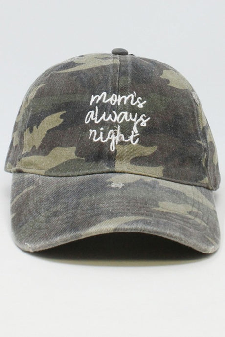 Mom's Always Right Cap