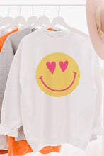 Load image into Gallery viewer, LOVELY SMILEY FACE GRAPHIC SWEATSHIRT