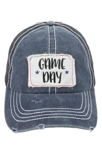 Game Day Patch Navy Mesh Back Baseball Cap